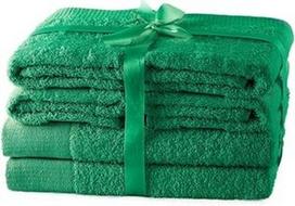 AmeliaHome Amari Towel Set Green 6pcs