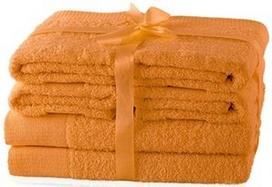 AmeliaHome Amari Towel Set Orange 6pcs