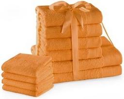 AmeliaHome Amari Towel Set Orange 10pcs