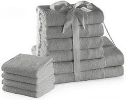 AmeliaHome Amari Towel Set Grey 10pcs
