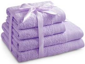 AmeliaHome Amari Towel Set Purple 4pcs