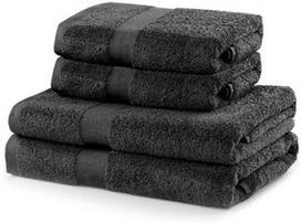 DecoKing Marina Towel Set 4pcs Charcoal