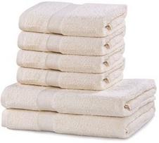 DecoKing Marina Towel Set 6pcs Ecru