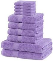 DecoKing Marina Towel Set 10pcs Lilac