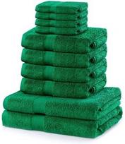 DecoKing Marina Towel Set 10pcs Green