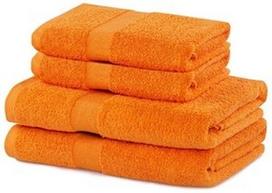 DecoKing Marina Towel Set 4pcs Orange