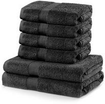 DecoKing Marina Towel Set 6pcs Charcoal
