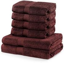 DecoKing Marina Towel Set 6pcs Brown
