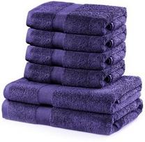 DecoKing Marina Towel Set 6pcs Purple