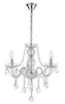 Light Prestige Cristallo 3 Hanging Lamp E14 3x60W Transparent