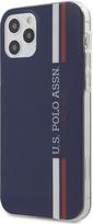 U.S Polo "Tricolor Vertical Stripes Cover iPhone 12 / 12 Pro" Blue