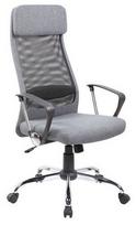 Black Red White Q345 Swivel Armchair Grey
