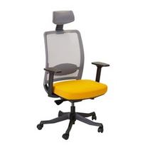 Home4you Anggun Office Chair Yellow/Grey