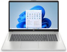 kompiuteriai nesiojami hp 17 - HP 17-cp2216nw, Ryzen 5 7520U, 16 GB, 512 GB, 17.3" FHD, Windows 11 Home, Sidabrinis (Silver) - 1 nuotrauka