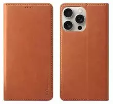 telefono deklai atverciami samsung - Dėklas HDD Magnetic Wallet Case Samsung Galaxy A36 5G Rudas (Brown) - 1 nuotrauka