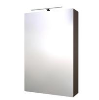 veidrodis su apsvietimu - SCANDIC veidrodinė spintelė su LED apšvietimu, juodas ąžuolas (Black Oak) - 1 nuotrauka