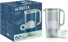 vandens filtras 5 l - Vandens filtravimo indas BRITA Glass Jug, 2.5 l, žalias (Green) - 1 nuotrauka