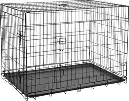 aptvaras narvas sunims - Rebel Metalinis šunų narvas, XXXL 122 x 76 x 83 cm, Juodas (Black) - 1 nuotrauka