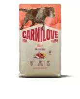 sunys - Carnilove True Fresh Adult Beef sausas maistas šunims, 12 kg - 1 nuotrauka