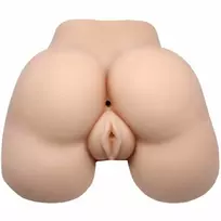 Crazy Bull Realistic Vagina and Anus with Vibration, 2 Skylutės (2 Holes)