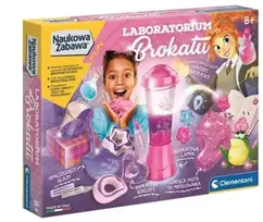 eksperimentu rinkinis - Clementoni Glitter Laboratory blizgučių laboratorija 50700, rožinė (Pink) - 1 nuotrauka