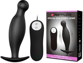 Pretty Love vyriškas analinis kaištis prostatos masažui (11 cm)