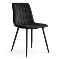 kedes valgomojo 5 - Valgomojo kėdė Akord Livo, matinė, juoda sp., 43.5 cm x 45.5 cm x 87 cm - 1 nuotrauka