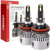 AMiO K3 serijos LED automobilių lemputės H8/H9/H11/H16 12V 6000K Canbus