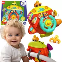 sviesos efektai - Woopie Baby interaktyvus lėktuvo vairas su šviesomis ir garsais 18m+ - 1 nuotrauka