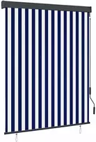 vidaXL Lauko roletas, mėlyna/balta (Blue/White), 140 x 250 cm