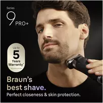 barzdaskutes braun series 9 pro - Braun Series 9 Pro+ 9615S juodas/pilkas (Black/Grey) - 1 nuotrauka