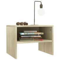 medienos naktinis staliukas - Naktinis staliukas VLX 800070 2 pcs, ąžuolo, 40x30x30 cm - 2 nuotrauka