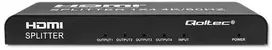 hdmi 4k 60hz - Qoltec 51799 Aktyvus HDMI skirstytuvas 4 x HDMI 4K x 2K ,  6Gb/s ,  60 Hz - 1 nuotrauka