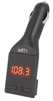 fm moduliatorius - Setty TFM-00 FM Bluetooth siųstuvas Juodas (Black) - 1 nuotrauka