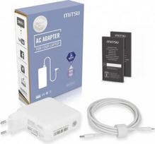 usb c, 87w - Mitsu 87W USB-C Maitinimo Šaltinis Nešiojamam Kompiuteriui Baltas (White) - 1 nuotrauka