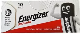 sausi akumuliatoriai - Energizer 397/396 Sidabro Oksidas (Silver Oxide) 10 vnt. - 1 nuotrauka