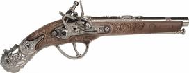 zaislini ginklai - Gonher Pulio Metalinis Piratų Pistoletas Ruda (Brown) - 1 nuotrauka