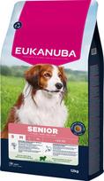 mazu veisliu sausas maistas sunims su eriena - Eukanuba Life Care Senior S/M Lamb & Rice 12 kg - 1 nuotrauka