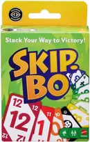 stalo zaidimas uno kortos - Mattel UNO kortų žaidimas Skip-Bo (atnaujintas), JMM20, LV - 1 nuotrauka