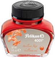 pelikan 4001 - Rašalas Pelikan 4001, 30 ml, Raudonas (Red) - 1 nuotrauka