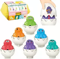 delione kiausiniai - Woopie Montessori Match Shapes formų rūšiavimo dėlionė 6 vnt - 1 nuotrauka