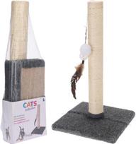 Cats Collection 491011930 kačių draskyklė su žaislu, 55 cm, ruda (Brown)