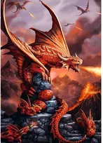 Trefl dėlionė Anne Stokes Fire Dragon 1000 vnt.