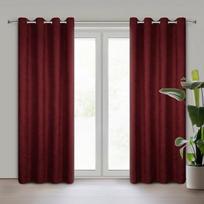 naktinis - Eurofirany Ada, bordo (Burgundy), 140 cm x 250 cm - 1 nuotrauka
