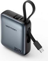 mini power bank - Vention FHEH0 10000 mAh 35W Pilkas (Grey) - 1 nuotrauka