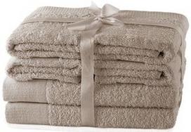 AmeliaHome Amari Towel Set Beige 6pcs