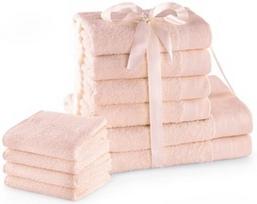 AmeliaHome Amari Towel Set Pink 10pcs