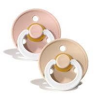 svieciantys tamsoje - BIBS Colour Natural Rubber 3 dydis (18+ mėn.) čiulptukai Blush Night / Vanilla Night, 2 vnt. - 1 nuotrauka