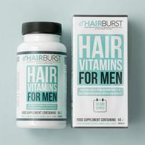  HairBurst maisto papildai plaukams vyrams, 60 kapsulių