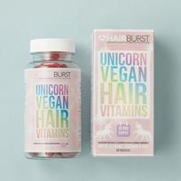  HairBurst veganiški maisto papildai, guminukai plaukams, 60 guminukai